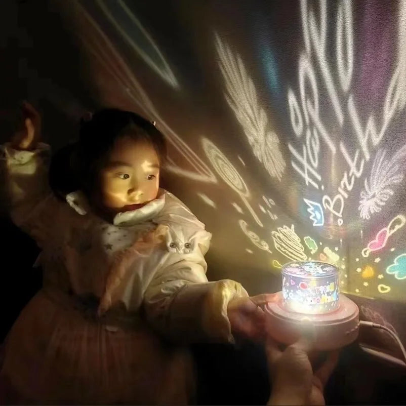 lampara de proyector luz LED para niños ideal para el cuarto