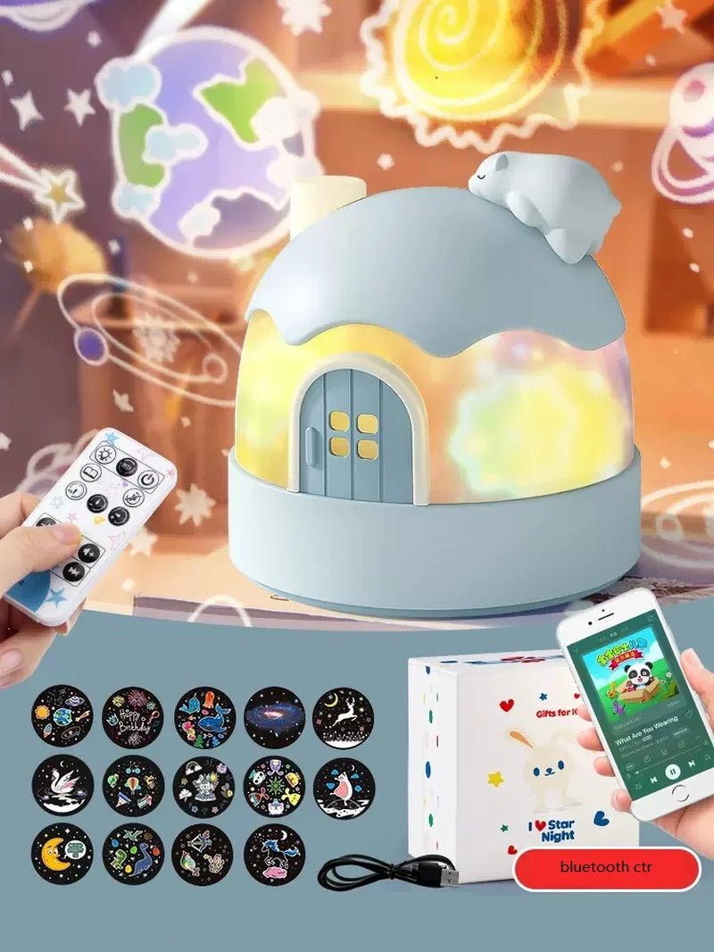 lampara de proyector luz LED para niños ideal para el cuarto